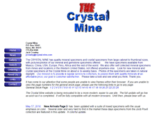 Tablet Screenshot of crystal-mine.com